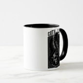 Personalisierte Goth Mama, Raven & Skull Tasse (VorderseiteRechts)