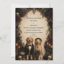Personalisierte Gothic Golden Retriever Halloween-
