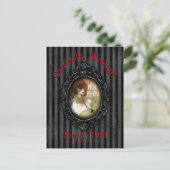 Personalisierte Gothic-Rahmen mit Spider Postkarte (Stehend Vorderseite)