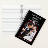 Personalisierte gotische Dunkle Romance Liebe Note Notizblock (Innen)