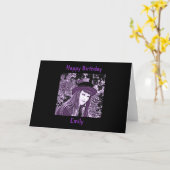 Personalisierte Gotische Geburtstagskarte Karte (Gelbe Blume)