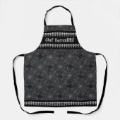 Personalisierte gotische Schädel- und Spinnennetz- Schürze (Vorderseite)