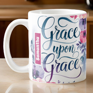Personalisierte Grace upon Grace Christlich Kaffeetasse