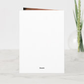 Personalisierte GRAD Cutout Announcement Card (bla Ankündigung (Rückseite)