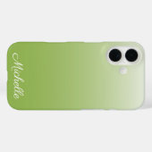Personalisierte Gradientengrün Case-Mate iPhone Hülle (Rückseite (Horizontal))