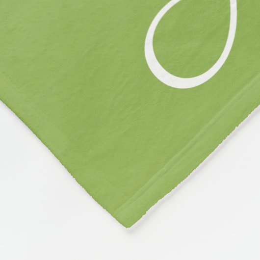 Personalisierte Gradientengrün Fleecedecke (Ecke)