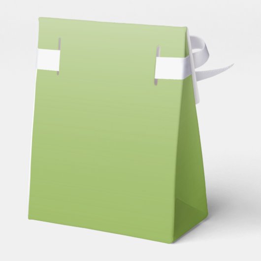 Personalisierte Gradientengrün Geschenkschachtel (Rückseite)