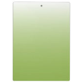 Personalisierte Gradientengrün Klemmbrett (Rückseite)