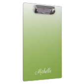 Personalisierte Gradientengrün Klemmbrett (Rechts)