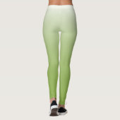 Personalisierte Gradientengrün Leggings (Rückseite)