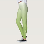 Personalisierte Gradientengrün Leggings (Links)
