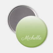 Personalisierte Gradientengrün Magnet (Vorderseite/Rückseite)