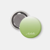 Personalisierte Gradientengrün Magnet (Vorderseite/Rückseite)