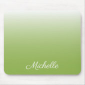 Personalisierte Gradientengrün Mousepad (Vorne)