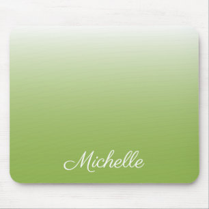 Personalisierte Gradientengrün Mousepad
