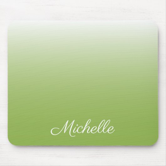 Personalisierte Gradientengrün Mousepad (Vorne)