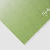 Personalisierte Gradientengrün Seidenpapier (Ausschnitt)