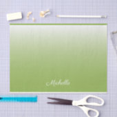Personalisierte Gradientengrün Seidenpapier (Handwerk)