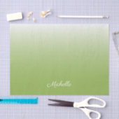 Personalisierte Gradientengrün Seidenpapier (Handwerk)