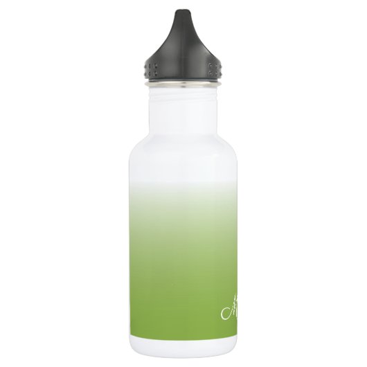 Personalisierte Gradientengrün Trinkflasche (Links)