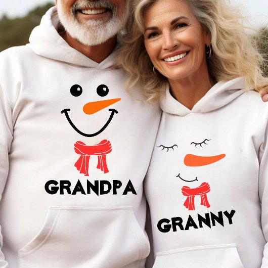 Personalisierte GRADNMA Snowman Matching Family Hoodie