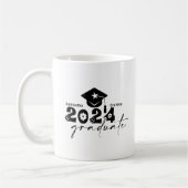 Personalisierte Graduate Class 2024 Kaffeetasse (Links)