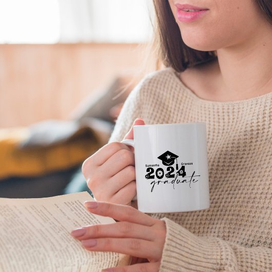 Personalisierte Graduate Class 2024 Kaffeetasse