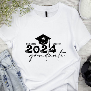 Personalisierte Graduate Class 2024 T-Shirt
