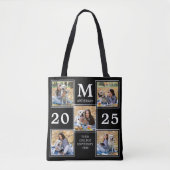 Personalisierte Graduate Monogramm-FotoCollage Tasche (Vorderseite)