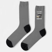 Personalisierte Graduate Socks Socken (Linkes Detail)