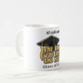 Personalisierte Graduation Cap Tassle Kaffee Tasse (Vorderseite Links)