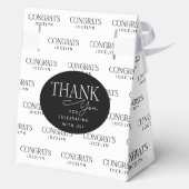 Personalisierte Graduationspartei 2025 Foto Glückw Geschenkschachtel (Rückseite)