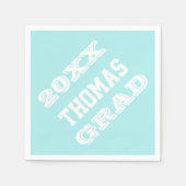 Personalisierte Graduationspartei versorgt Napkins Serviette (Vorderseite)