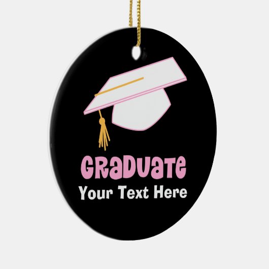 Personalisierte graduierte Geschenk-Idee Keramikornament (Rechts)