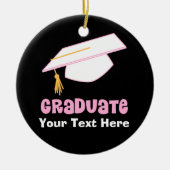 Personalisierte graduierte Geschenk-Idee Keramikornament (Vorne)