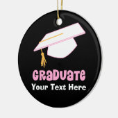 Personalisierte graduierte Geschenk-Idee Keramikornament (Links)