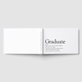 Personalisierte Graduiertendefinition Schwarz und  Gästebuch (Voll)