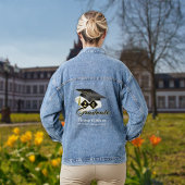 Personalisierte Graduiertenklassenklassenklauseln Jeansjacke