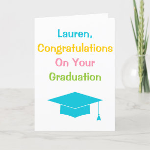 Personalisierte Graduierung - Höhepunkte Glückwüns Karte