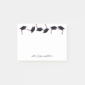 Personalisierte Graduierungskappen Gone Wild B&W&M Post-it Klebezettel (Vorderseite)