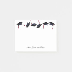 Personalisierte Graduierungskappen Gone Wild B&W&M Post-it Klebezettel