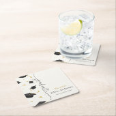 Personalisierte Graduierungspartei Rechteckiger Pappuntersetzer (Vor Ort)