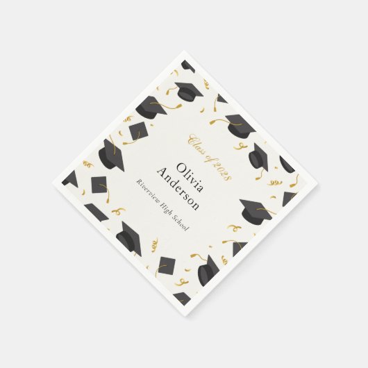 Personalisierte Graduierungspartei Serviette (Ecke)