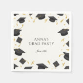 Personalisierte Graduierungspartei Serviette (Vorderseite)