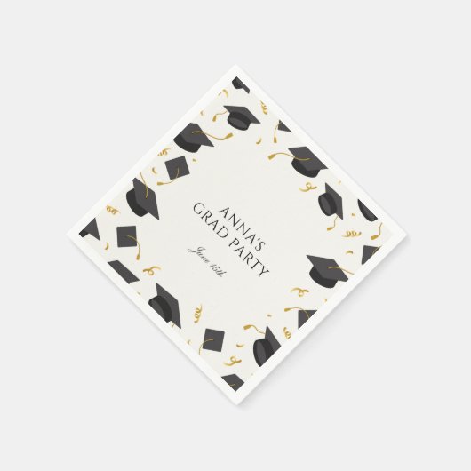 Personalisierte Graduierungspartei Serviette (Ecke)