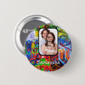 Personalisierte Graffiti Button (Vorne & Hinten)