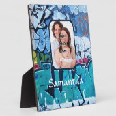 Personalisierte Graffiti Fotoplatte (Seite)