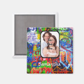 Personalisierte Graffiti Magnet (Vorderseite/Rückseite)