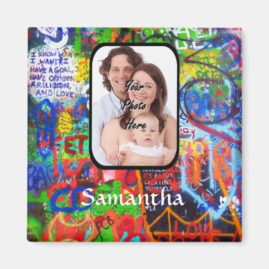 Personalisierte Graffiti Magnet (Vorne)