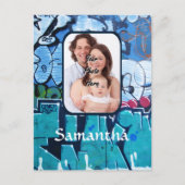 Personalisierte Graffiti Postkarte (Vorderseite)